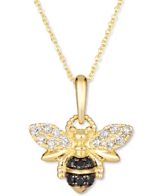 Le Vian Nude Diamond (1/5 ct. t.w.) & Blackberry Diamond (1/10 ct. t.w.) 18" Pendant Necklace in 14k Gold