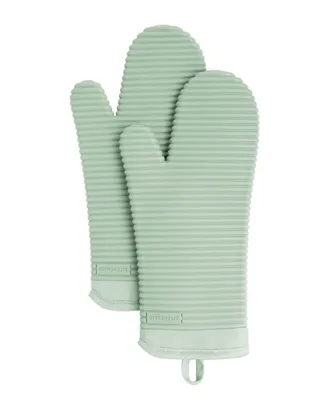 KitchenAid Ribbed Soft Silicone Oven Mitt Set, 2 Piece