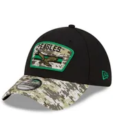 Men's Black-Camouflage Philadelphia Eagles 2021 Salute To Service Historic Logo 39THIRTY Flex Hat - Black