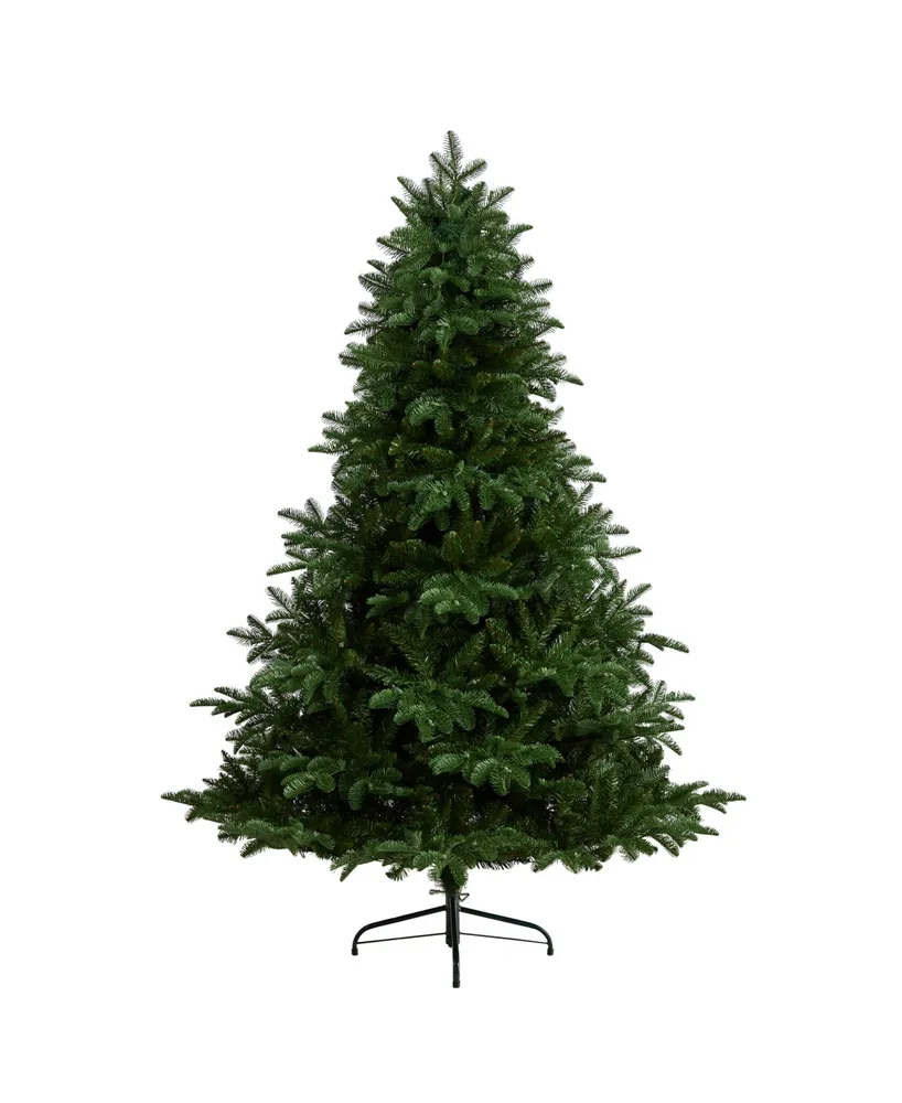 South Carolina Spruce Artificial Christmas Tree with 400 Warm Lights and 1908 Bendable Branches, 6'