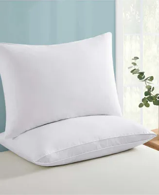 Unikome 2-Pack Medium Soft Goose Down and Feather Gusseted Pillow