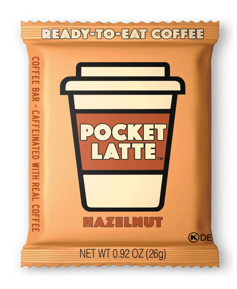 Pocket Latte Hazelnut Coffee Bar, 12 Pack