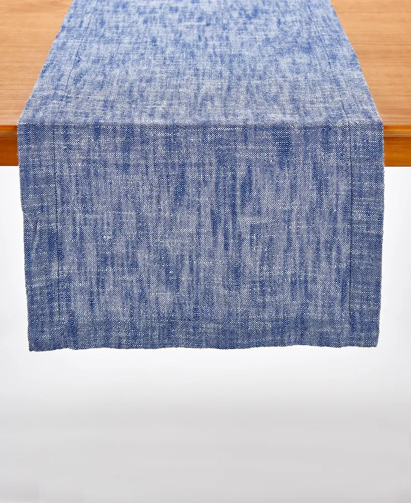 Chambray Woven Table Runner, 72" x 14"