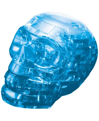 BePuzzled 3D Crystal Puzzle - Skull Blue