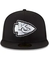 Men's Black Kansas City Chiefs B-Dub 59Fifty Fitted Hat