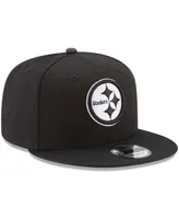 Men's Black Pittsburgh Steelers B-Dub 9Fifty Adjustable Hat