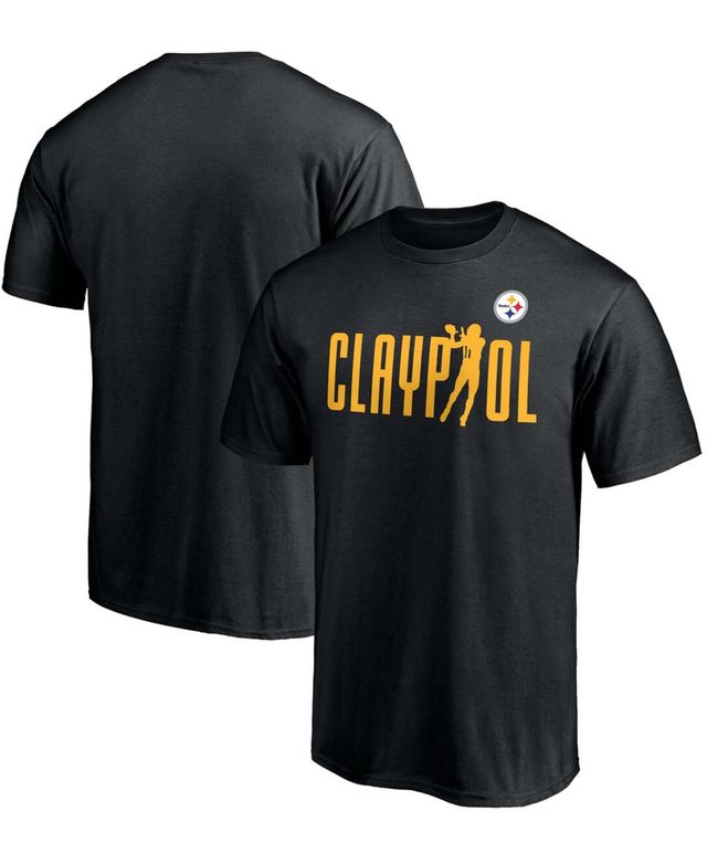 Men's Fanatics Branded Kenny Pickett Black Pittsburgh Steelers Player Icon Name & Number T-Shirt