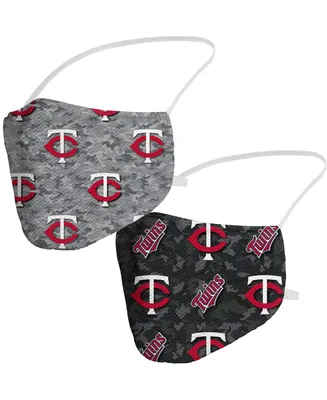 Multi Minnesota Twins Camo Duo Face Covering, 2 Pack