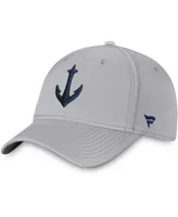 Men's Gray Seattle Kraken Secondary Logo Flex Hat