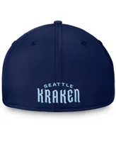 Men's Deep Sea Navy Blue Seattle Kraken Secondary Logo Flex Hat