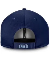 Men's Deep Sea Navy Blue Seattle Kraken Core Secondary Logo Adjustable Hat