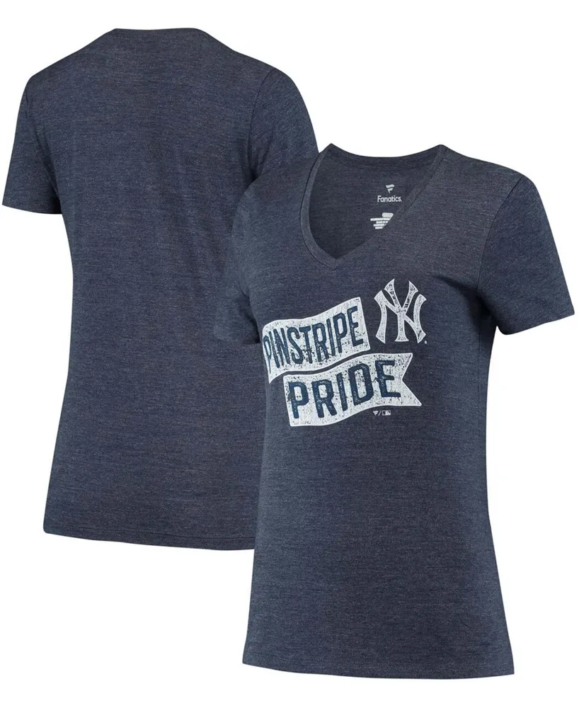 Nike Women's Derek Jeter Navy New York Yankees HOF2 Tri-Blend V-Neck T-Shirt