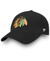 Men's Black Chicago Blackhawks Core Adjustable Hat