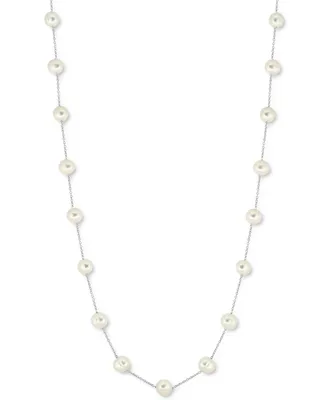 Effy Freshwater Pearl (7mm) 36" Statement Necklace in Sterling Silver