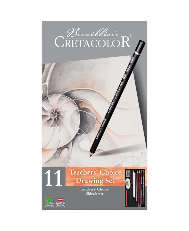 Cretacolor Noir Charcoal Drawing Set, 11 Pieces