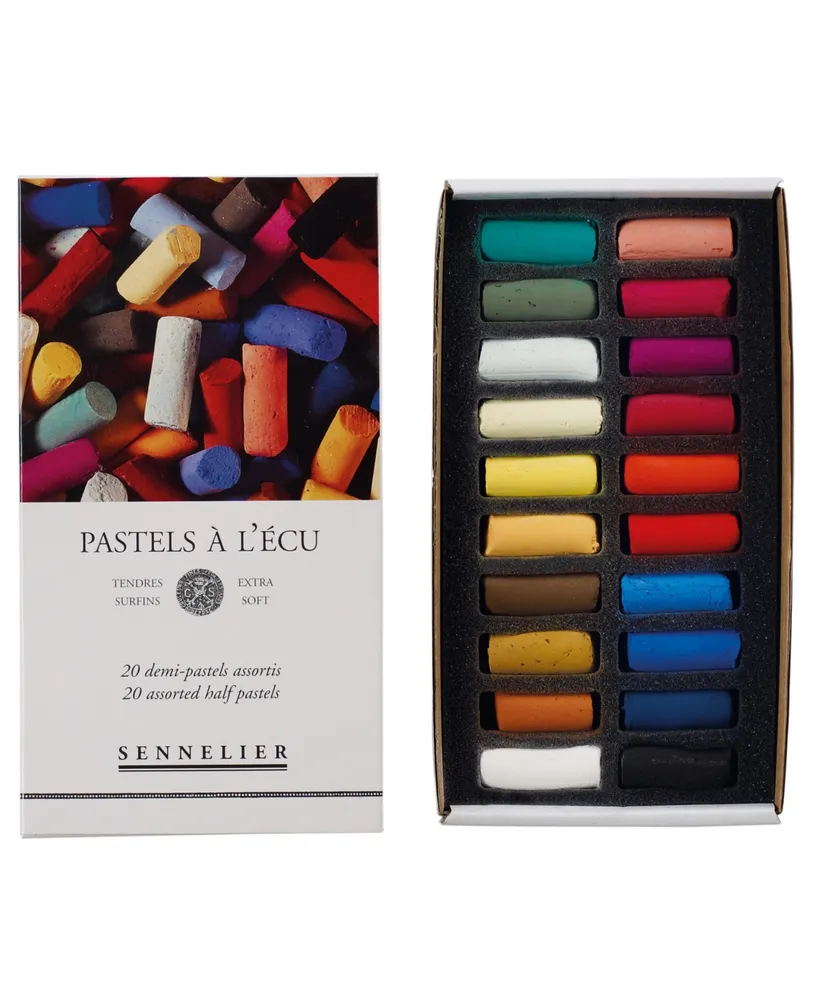 Sennelier Extra Soft Pastel Half Stick Set, 20 Colors