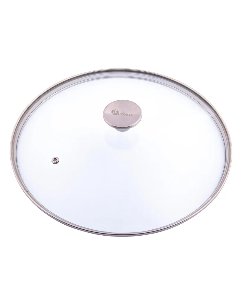 Victoria Glass Lid with Stainless Steel Knob for 13" Skillet
