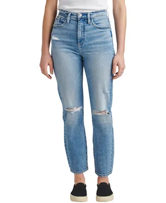 Silver Jeans Co. Women's Borebank High Rise Slim Straight