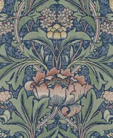 NextWall Morris Flower Peel and Stick Wallpaper