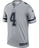 Men's Dak Prescott Silver Dallas Cowboys Inverted Legend Jersey