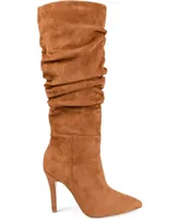 Journee Collection Women's Sarie Ruched Stiletto Boots