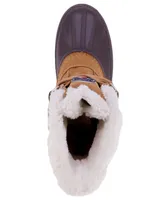 Nautica Little Boys Ayce Classic Lace Up Faux Fur Snow Boots