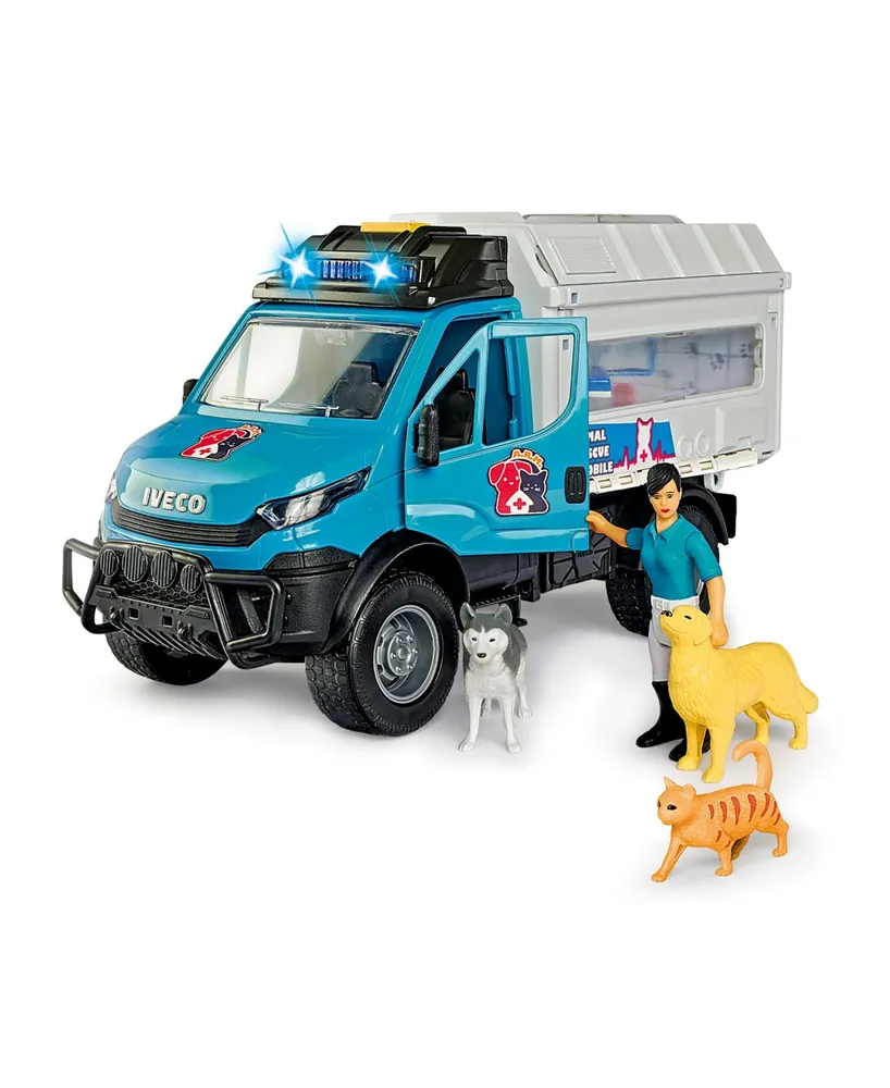 Dickie Toys Hk Ltd - Light Sound Iveco Animal Rescue Playset