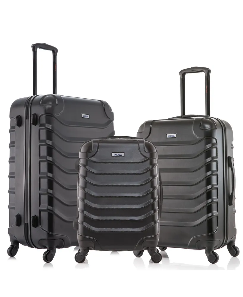 InUSA Endurance Lightweight Hardside Spinner Luggage Set, 3 piece