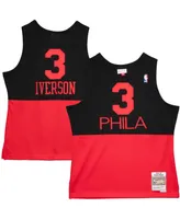 Men's Allen Iverson Black Philadelphia 76Ers 2003-2004 Hardwood Classics Reload 2.0 Swingman Jersey