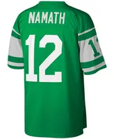 Men's Big and Tall Joe Namath Kelly Green New York Jets Legacy Replica Jersey