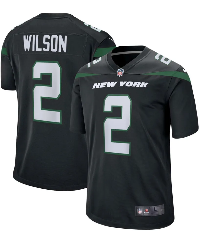 Men's Zach Wilson Black New York Jets Alternate 2021 Nfl Draft First Round Pick Game Jersey