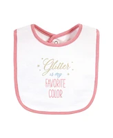 Baby Girls Bibs, Pack of 5