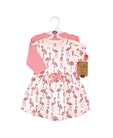 Touched by Nature Baby Girls Organic Cotton Dress and Cardigan