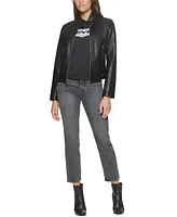 Levi's Women's Faux Leather Latch Collar Racer Jacket