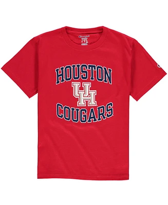 Big Boys Red Houston Cougars Circling Team Jersey T-shirt