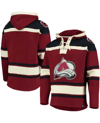 Men's Burgundy Colorado Avalanche Superior Lacer Pullover Hoodie