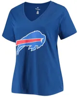 Women's Josh Allen Royal Buffalo Bills Name and Number V-Neck T-shirt