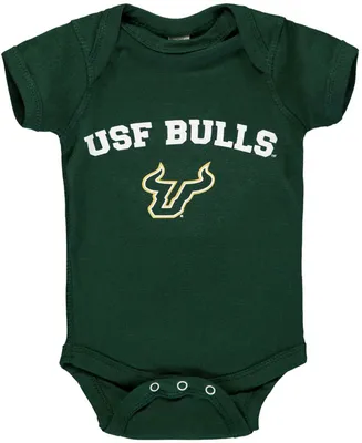 Infant Boys and Girls Green South Florida Bulls Arch Logo Bodysuit