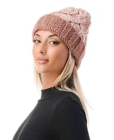 Marcus Adler Women's Chunky Marled Cable Knit Beanie