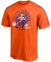 Men's Trevor Lawrence Orange Clemson Tigers Caricature T-shirt