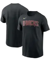 Men's Black Arizona Diamondbacks Team Wordmark T-shirt