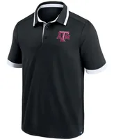 Men's Black Texas A M Aggies Color Block Polo Shirt