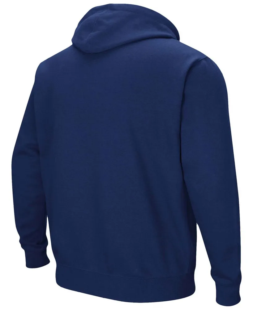 Men's Navy Illinois Fighting Illini Arch Logo 3.0 Pullover Hoodie