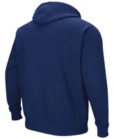 Men's Navy Illinois Fighting Illini Arch Logo 3.0 Pullover Hoodie