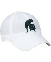 Men's White Michigan State Spartans Primary Logo Staple Adjustable Hat