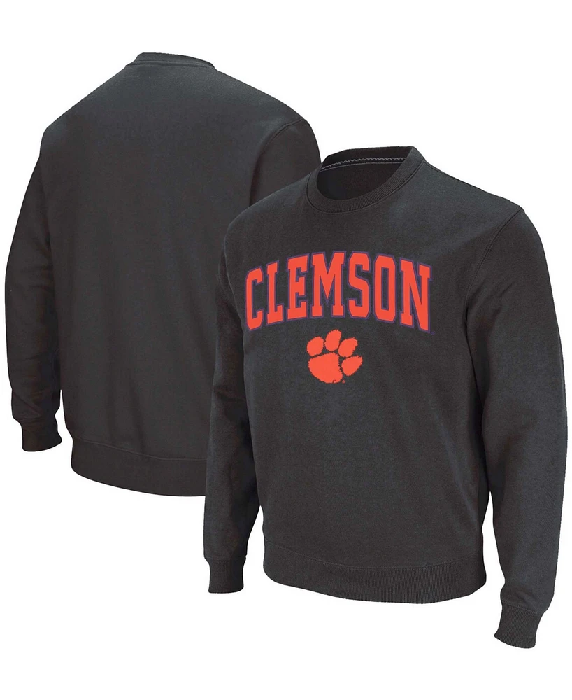 Colosseum Men's Clemson Tigers Arch & Logo Pullover Sweatshirt