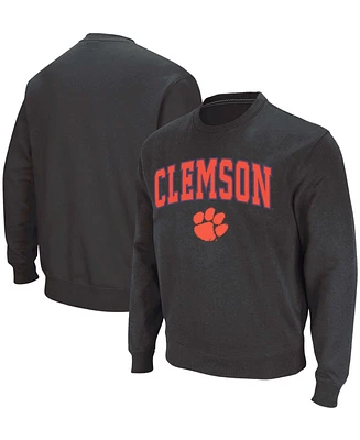 Colosseum Men's Clemson Tigers Arch & Logo Pullover Sweatshirt