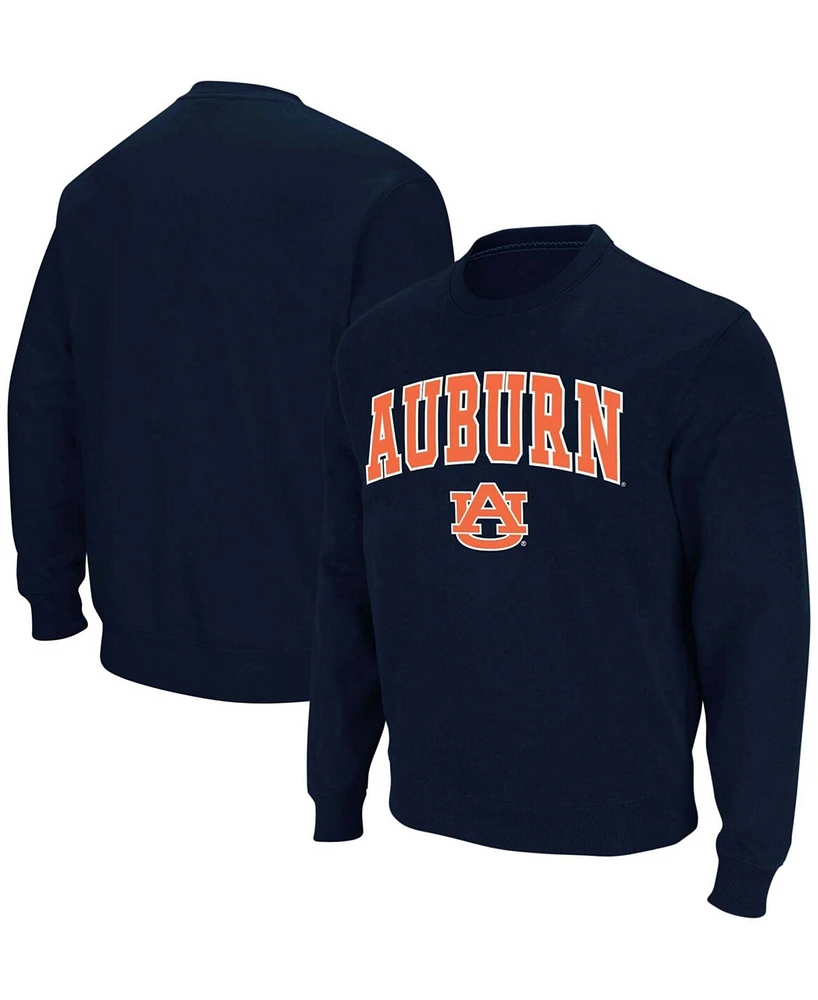 Colosseum Men's Auburn Tigers Arch and Logo Crew Neck Sweatshirt