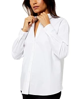 A Pea in the Pod Classic Button Down Maternity Boyfriend Shirt