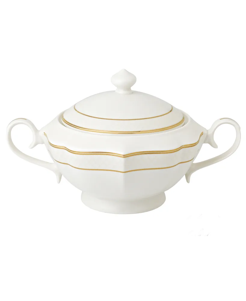 Lorren Home Trends La Luna Collection Bone China Soup Tureen and Lid